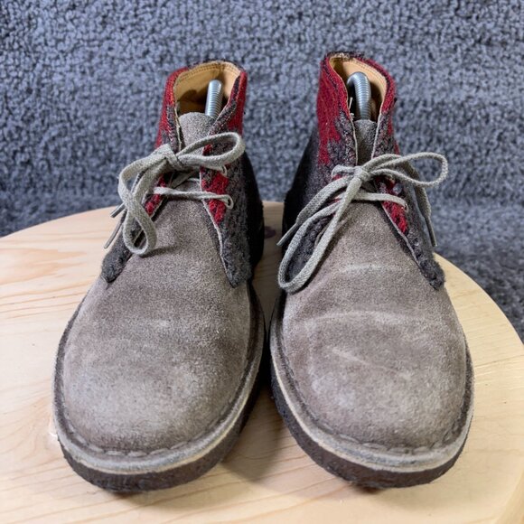 Clarks Originals Desert Boots Womens Size 7.5 Chukka Aztec Made in USA Woolrich - Picture 2 of 10